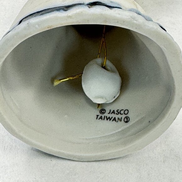 Set of 2 Vintage Jasco Royal Majestic Bell Porcelain Bisque Girl Figurine Blue - Picture 4 of 16